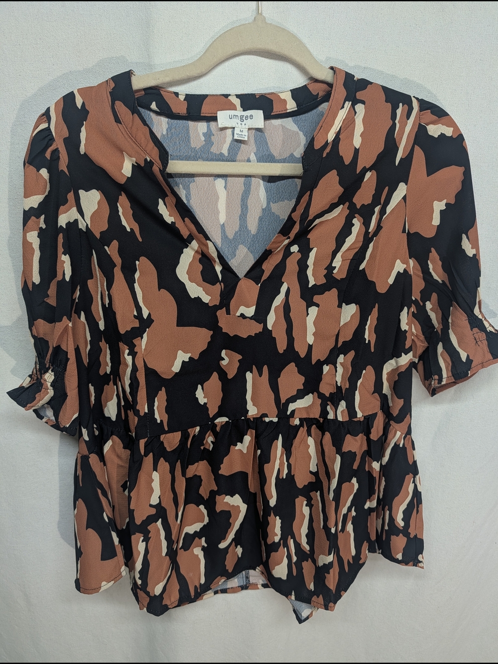 Umgee Abstract Patterned Top